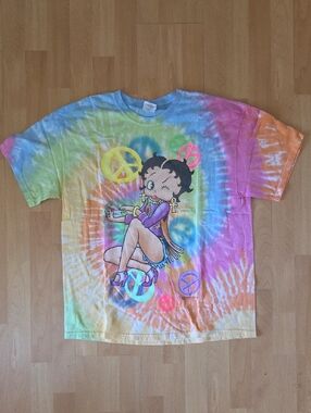 Vintage Y2K Bettyboop Tie Dye Shirt 2008